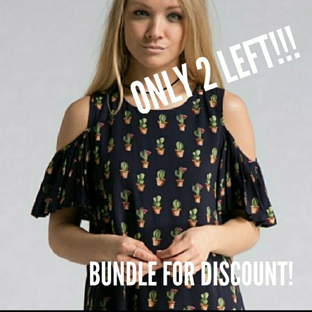 Cold Shoulder Cactus Top
